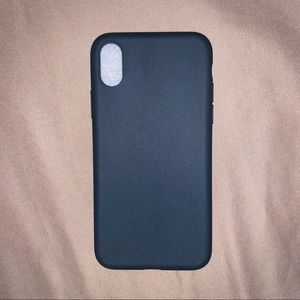iPhone X Dark Space-Grey Matte Case